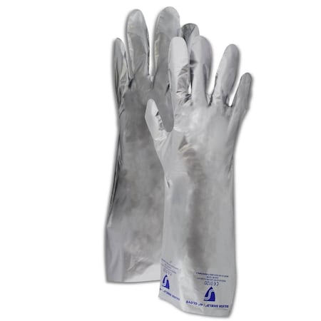 Miller Chemical Resistant Gloves, Silver, 7, 10 PK SSG/7